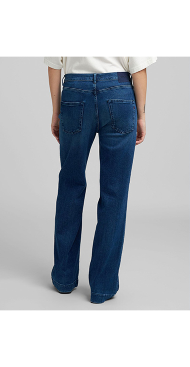 リラックスストレートMELJAスーパーソフトインディゴストレッチデニム